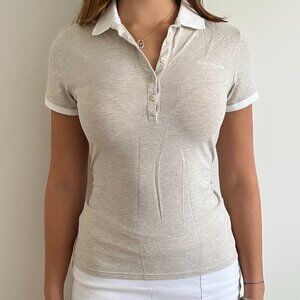 Calvin Klein Jeans Beige Polo Top